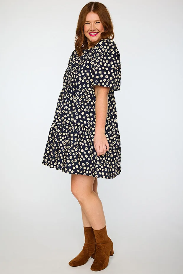 Isadora Navy Sweet Daisy Dress