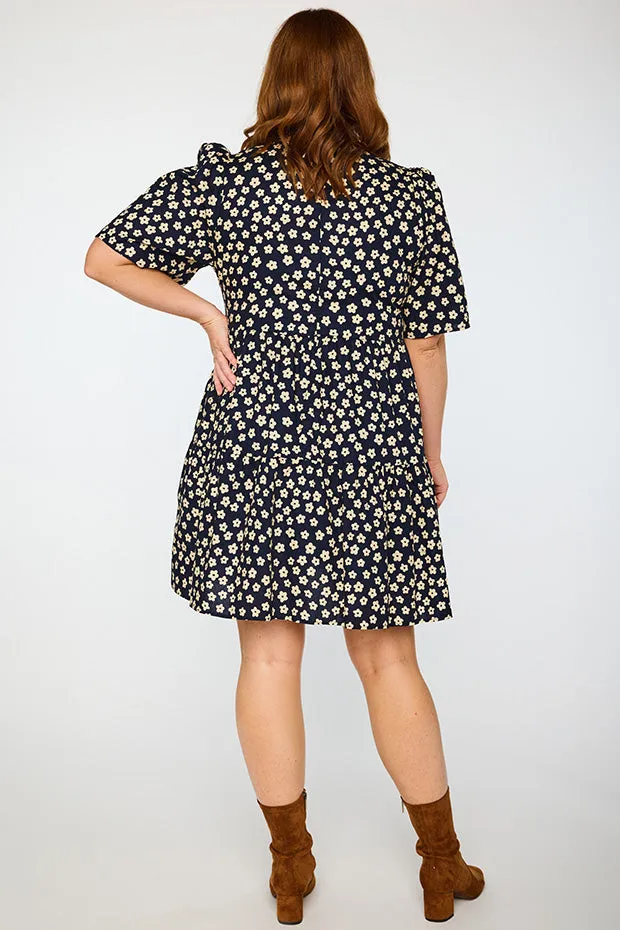 Isadora Navy Sweet Daisy Dress