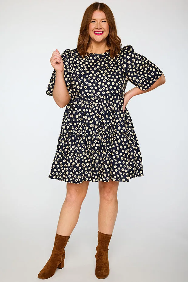 Isadora Navy Sweet Daisy Dress