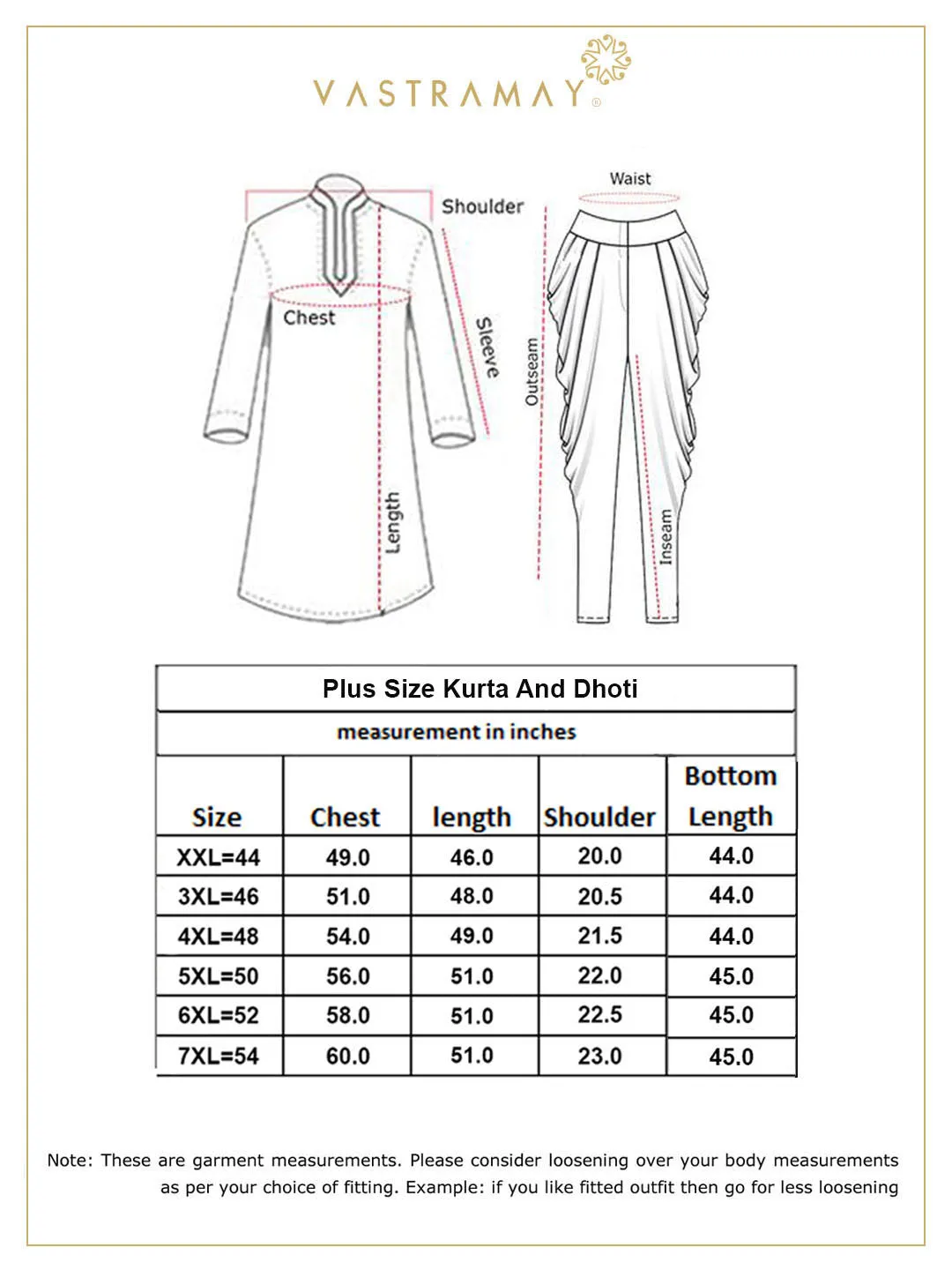 Jashvi Men's Plus Size White Chikankari Embroidered Kurta And Dhoti Set