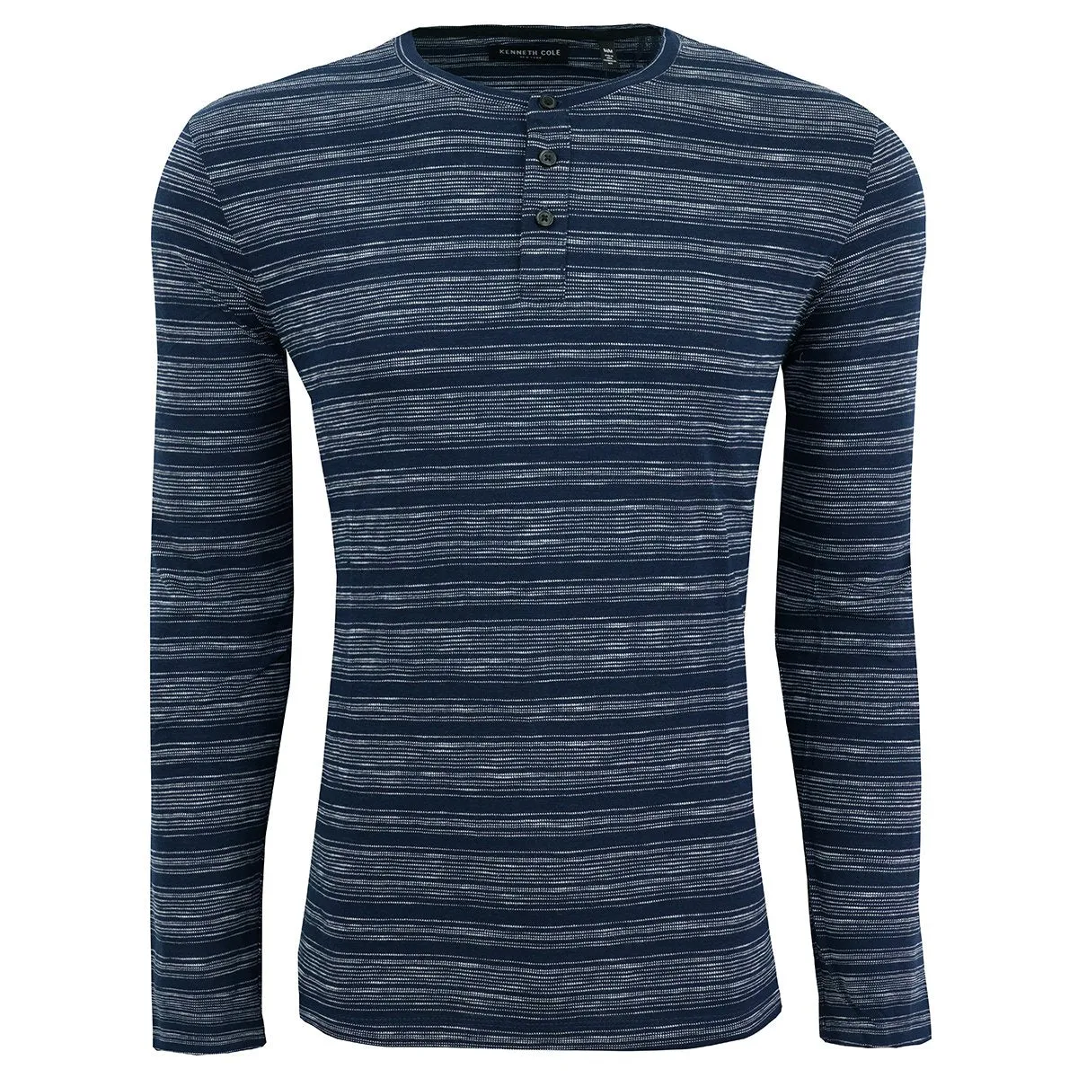 Kenneth Cole New York Men's Stripe Henley L/S Shirt