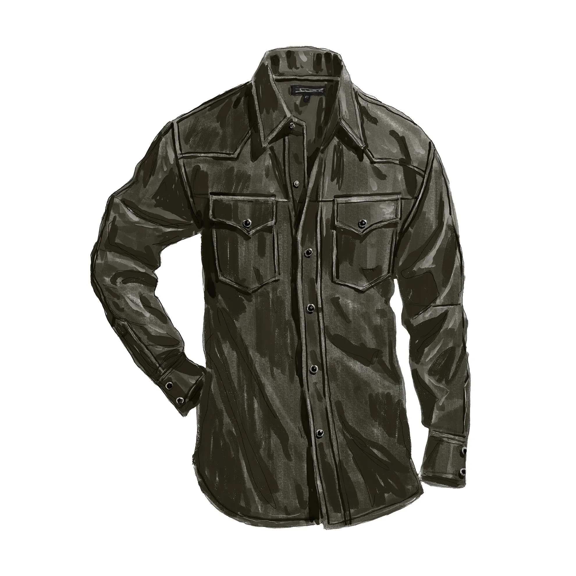 Leather Badlands Shirt Jacket