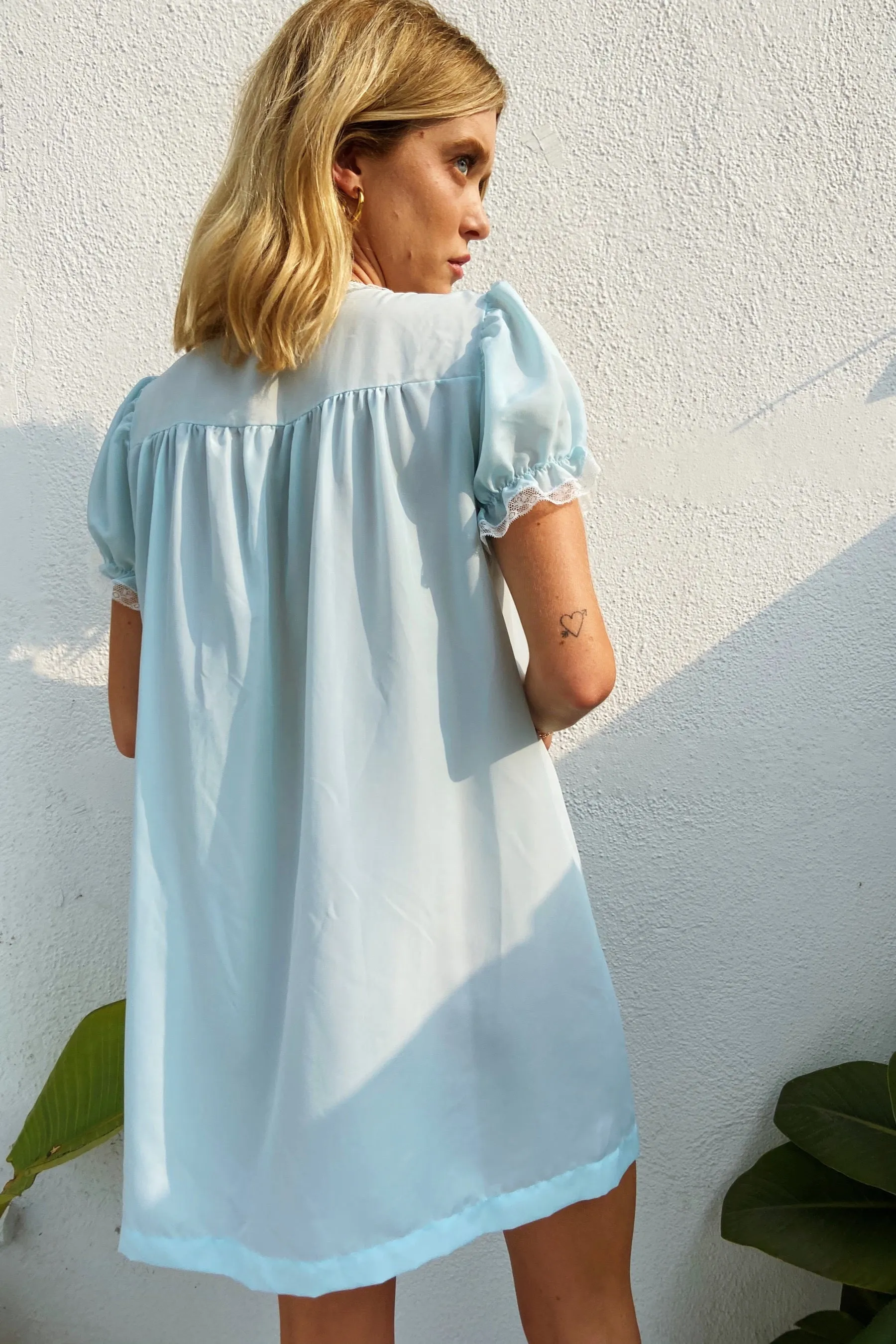 Light Blue Babydoll Dress