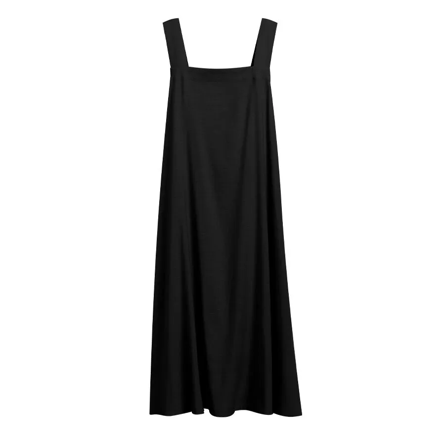 Linen Tie-Back Dress