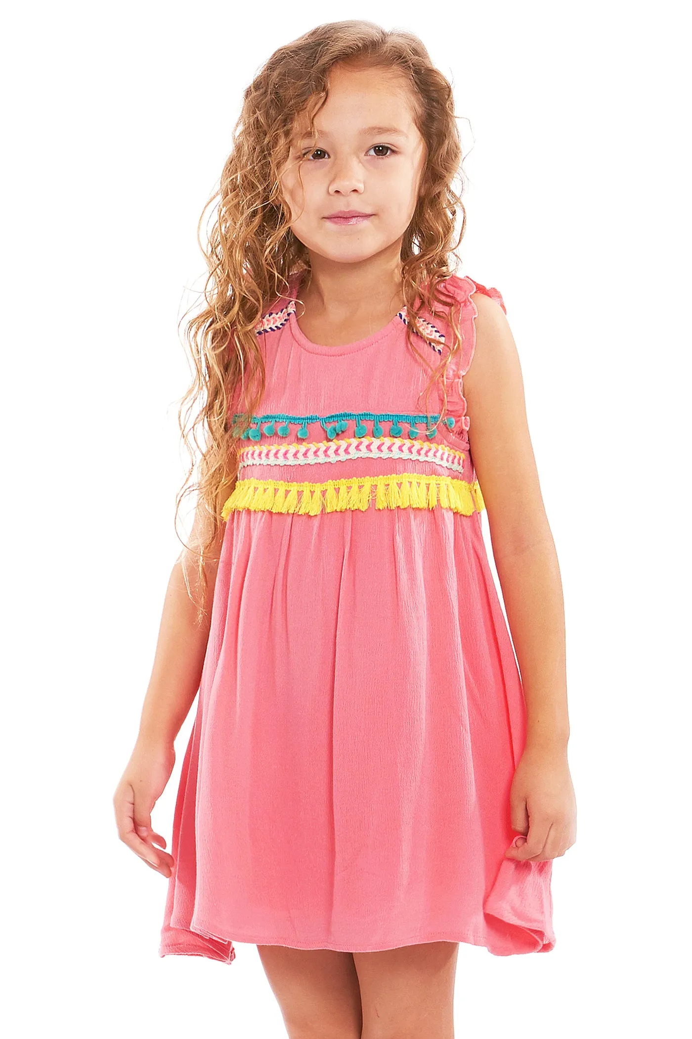 Little Girl Babydoll Dress With Embellishments