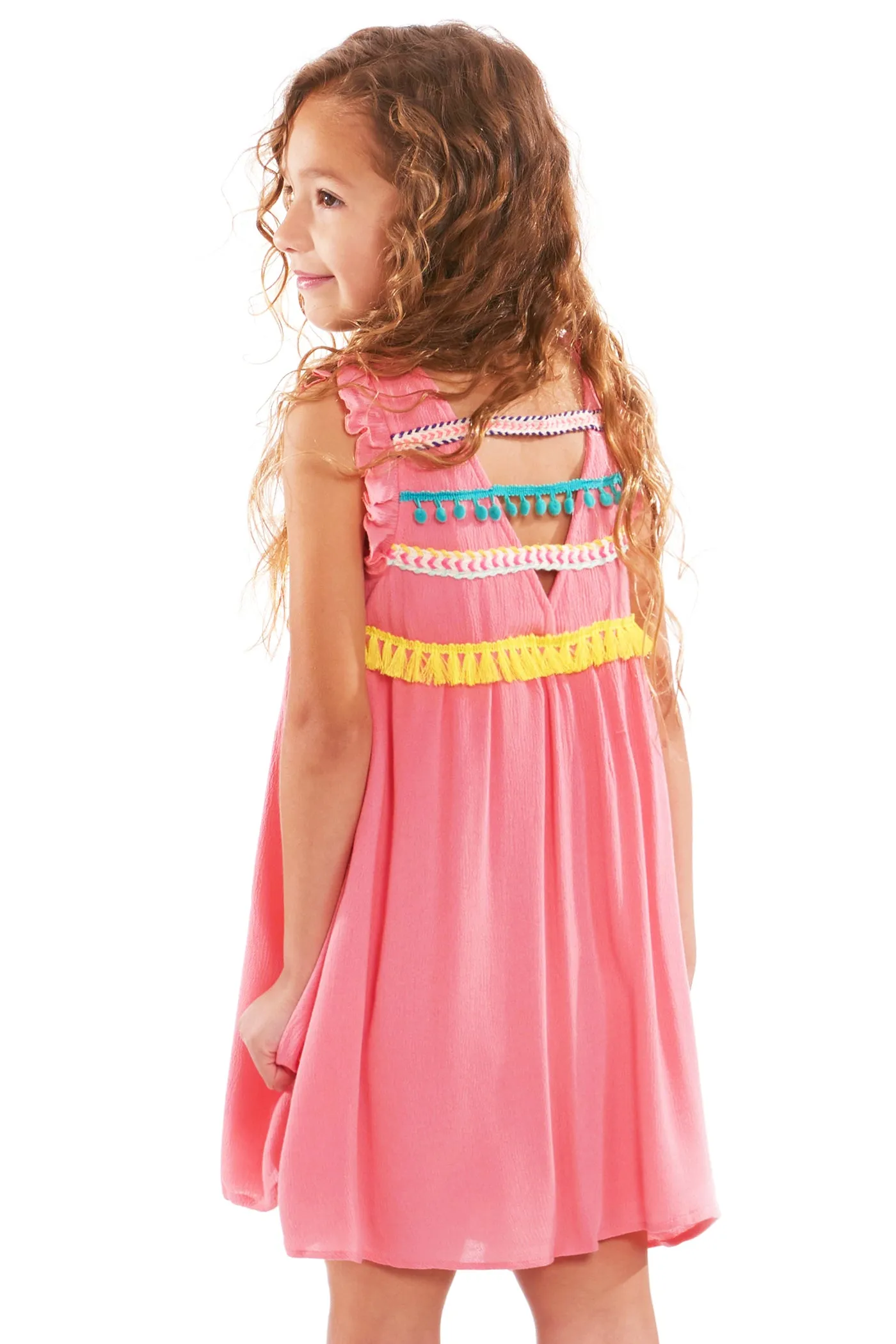 Little Girl Babydoll Dress With Embellishments