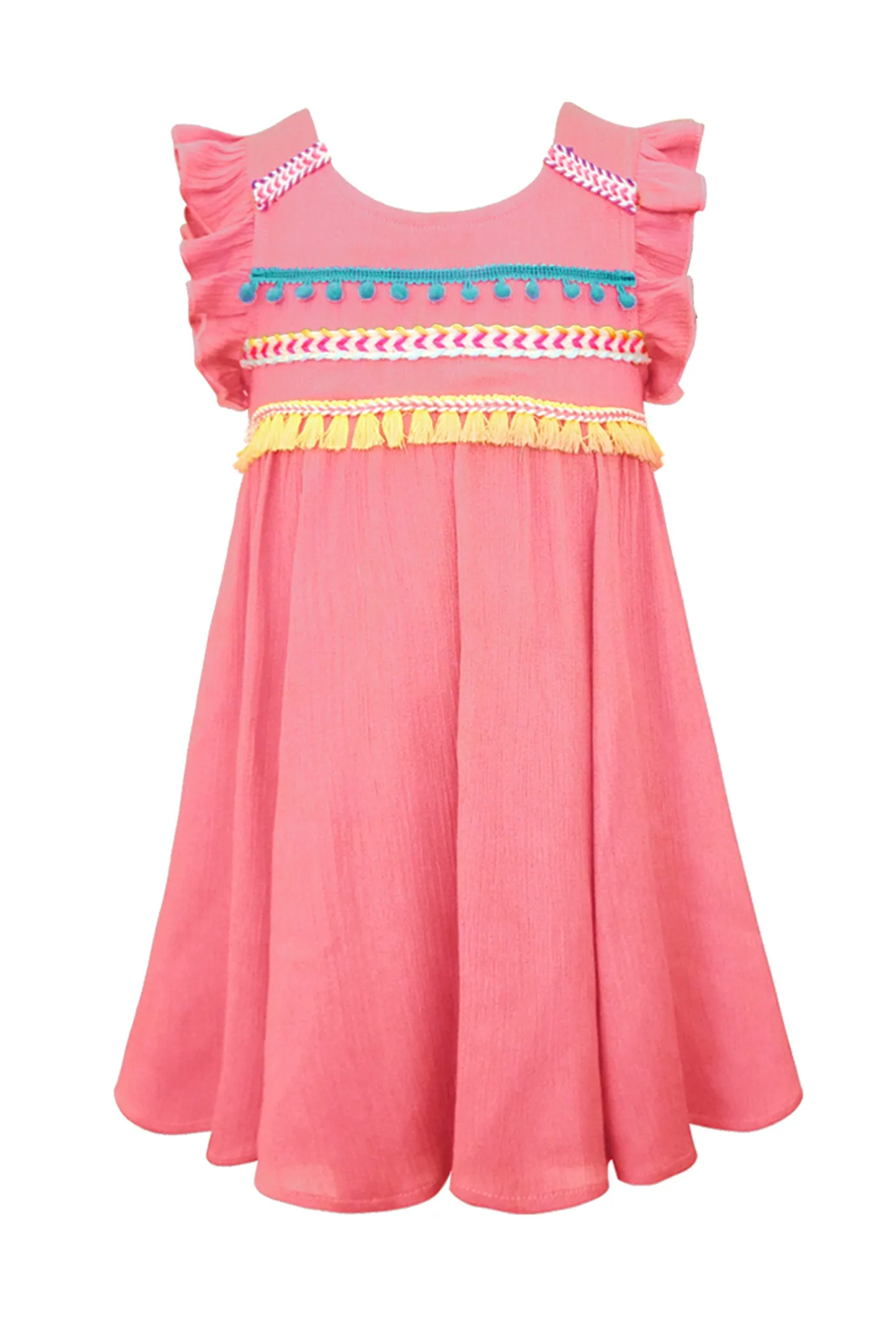 Little Girl Babydoll Dress With Embellishments