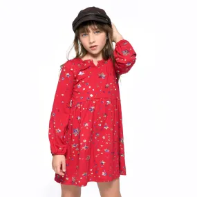 Little l Big l Tween Sequined Star Babydoll Ribbed Dress