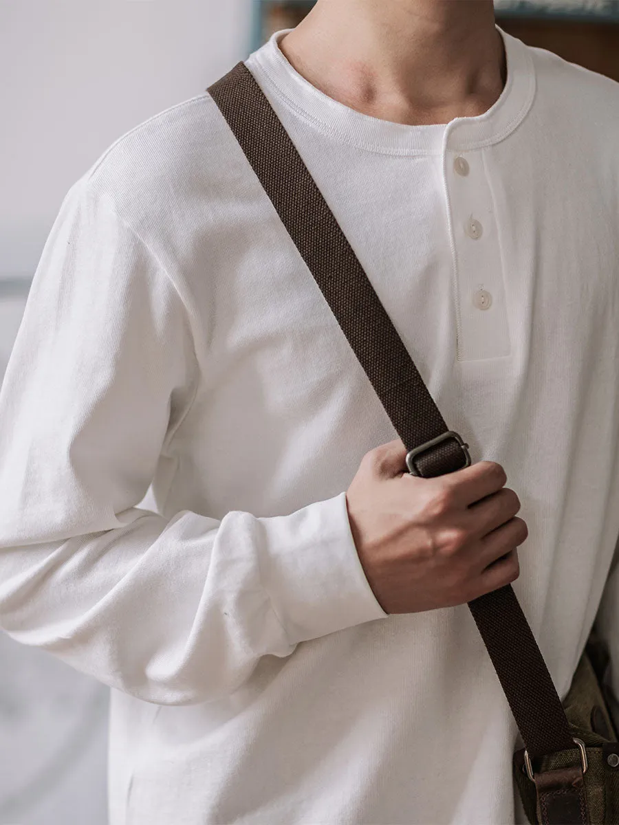 LONG SLEEVE HENLEY SHIRT