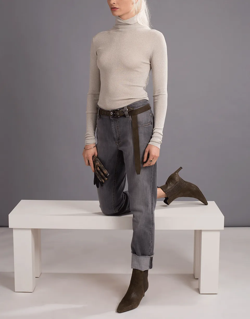 Lurex Turtleneck