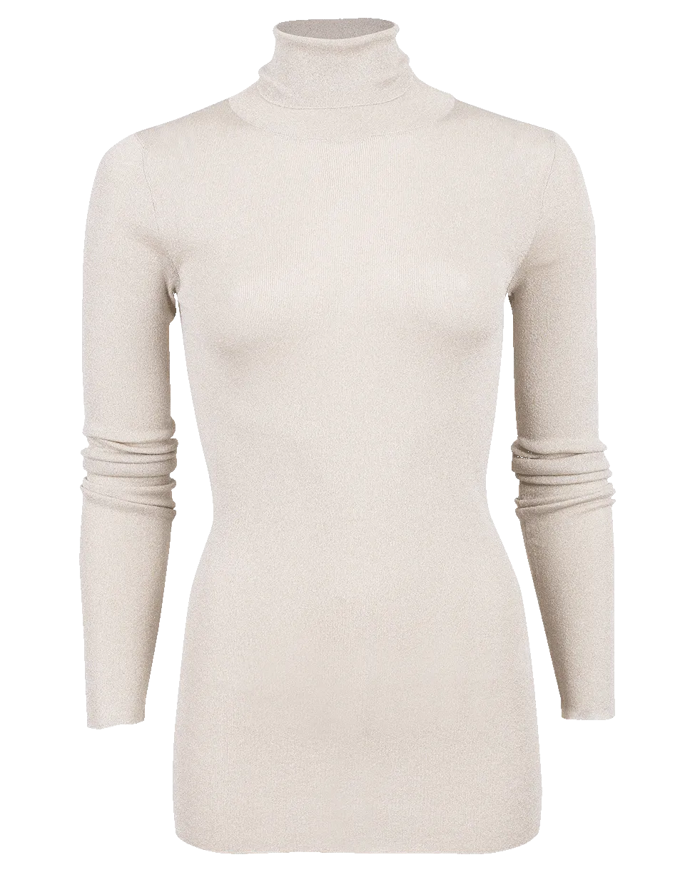 Lurex Turtleneck