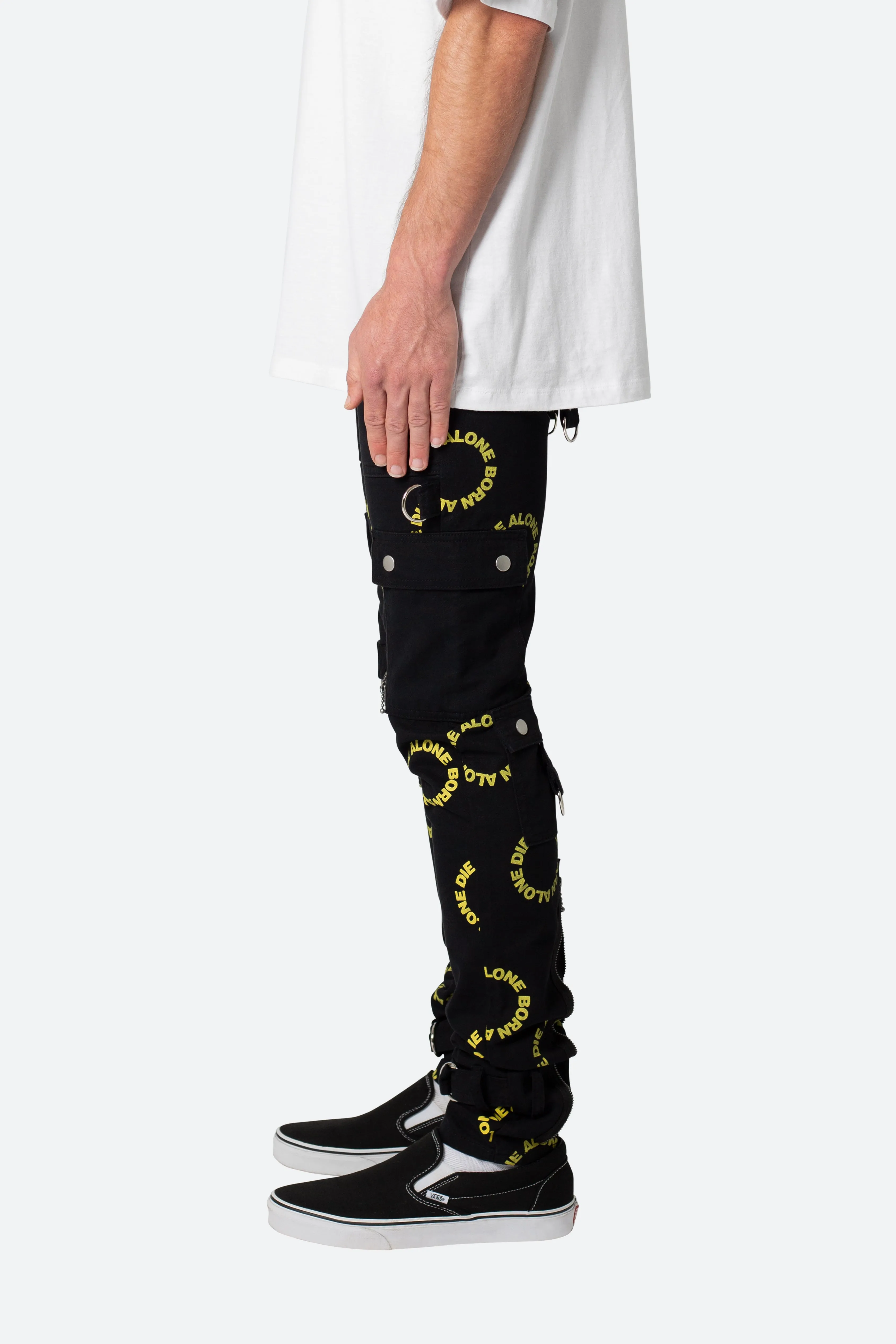 M564 Punk Cargo Pants - Black/Yellow