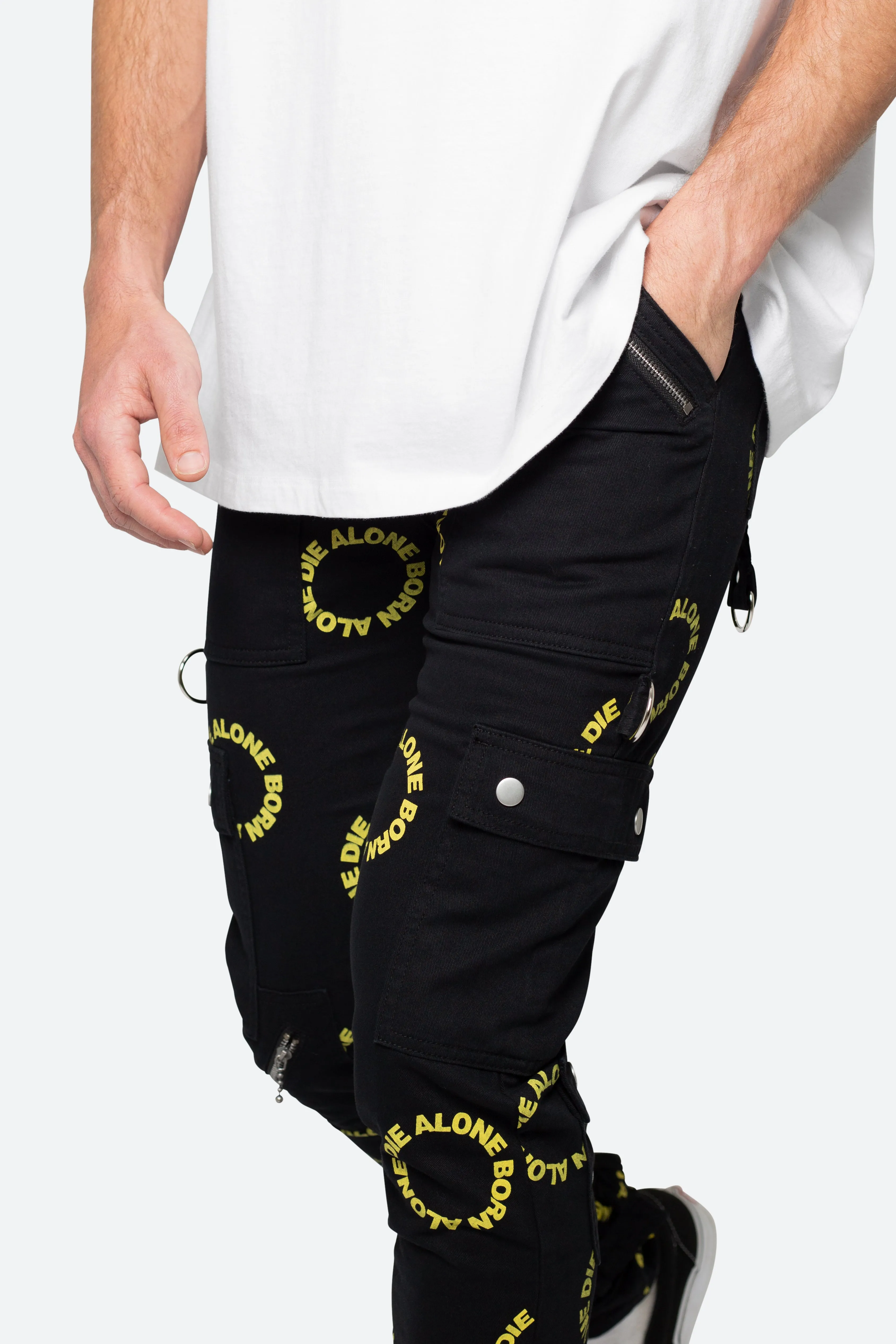 M564 Punk Cargo Pants - Black/Yellow