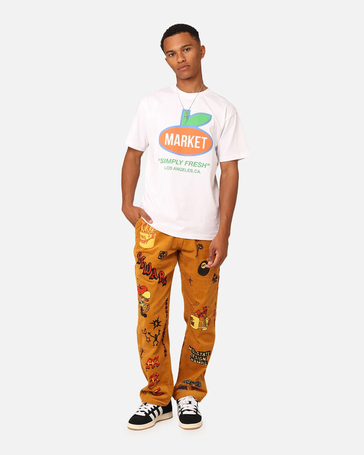 Market Boosted Club Corduroy Pants Rattan