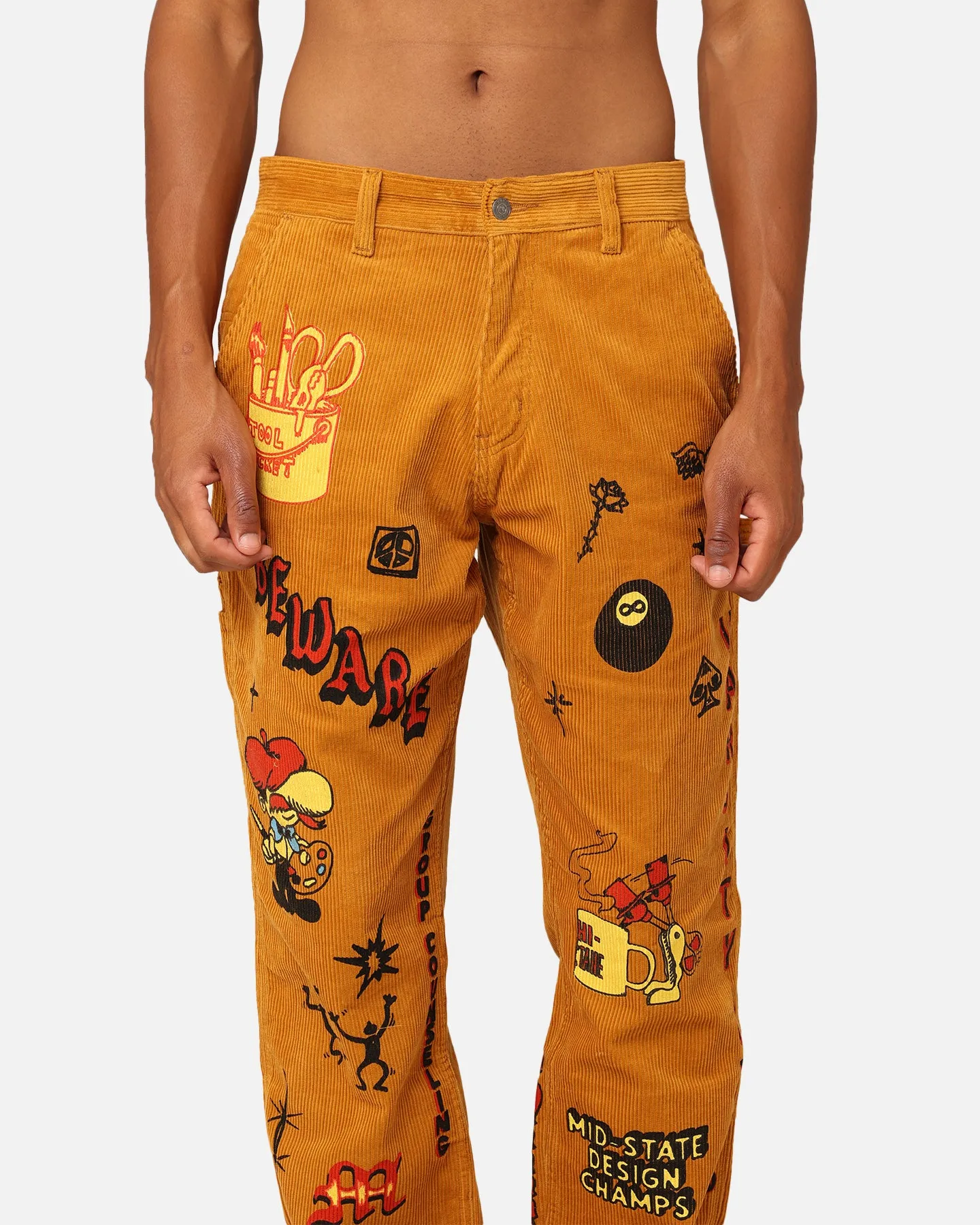 Market Boosted Club Corduroy Pants Rattan