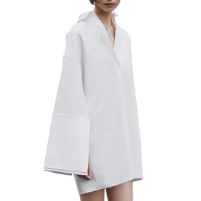 Marla Mini Shirt Dress with Wide Cuffs