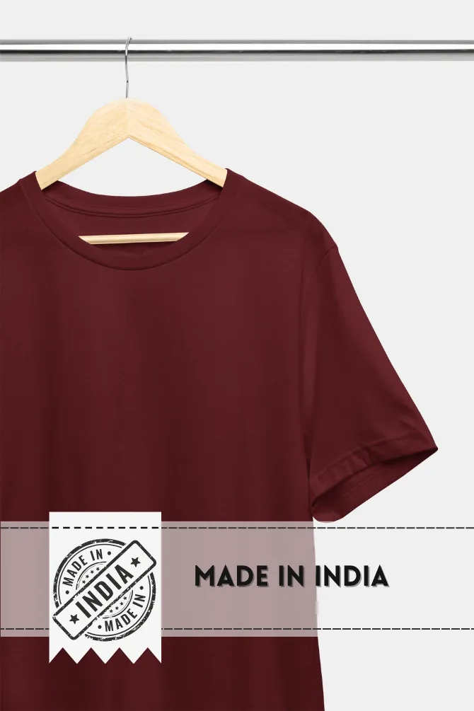 Maroon Supima Cotton T-shirt for men