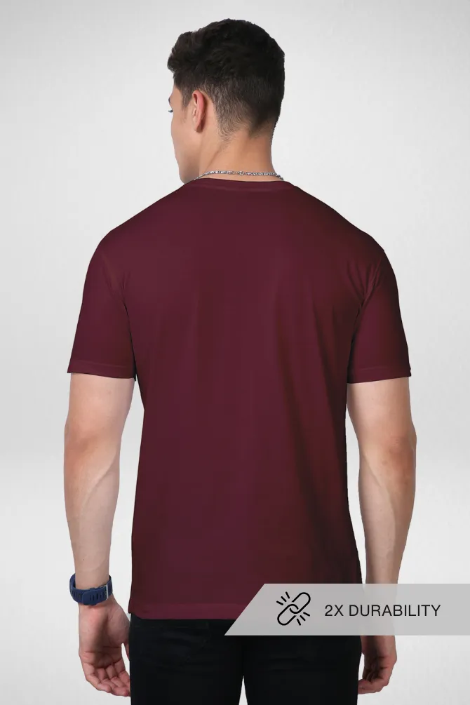 Maroon Supima Cotton T-shirt for men