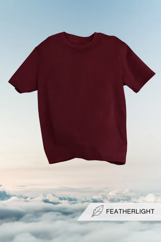 Maroon Supima Cotton T-shirt for men