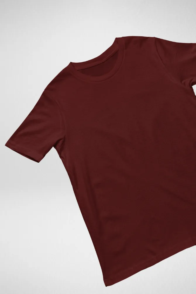 Maroon Supima Cotton T-shirt for men