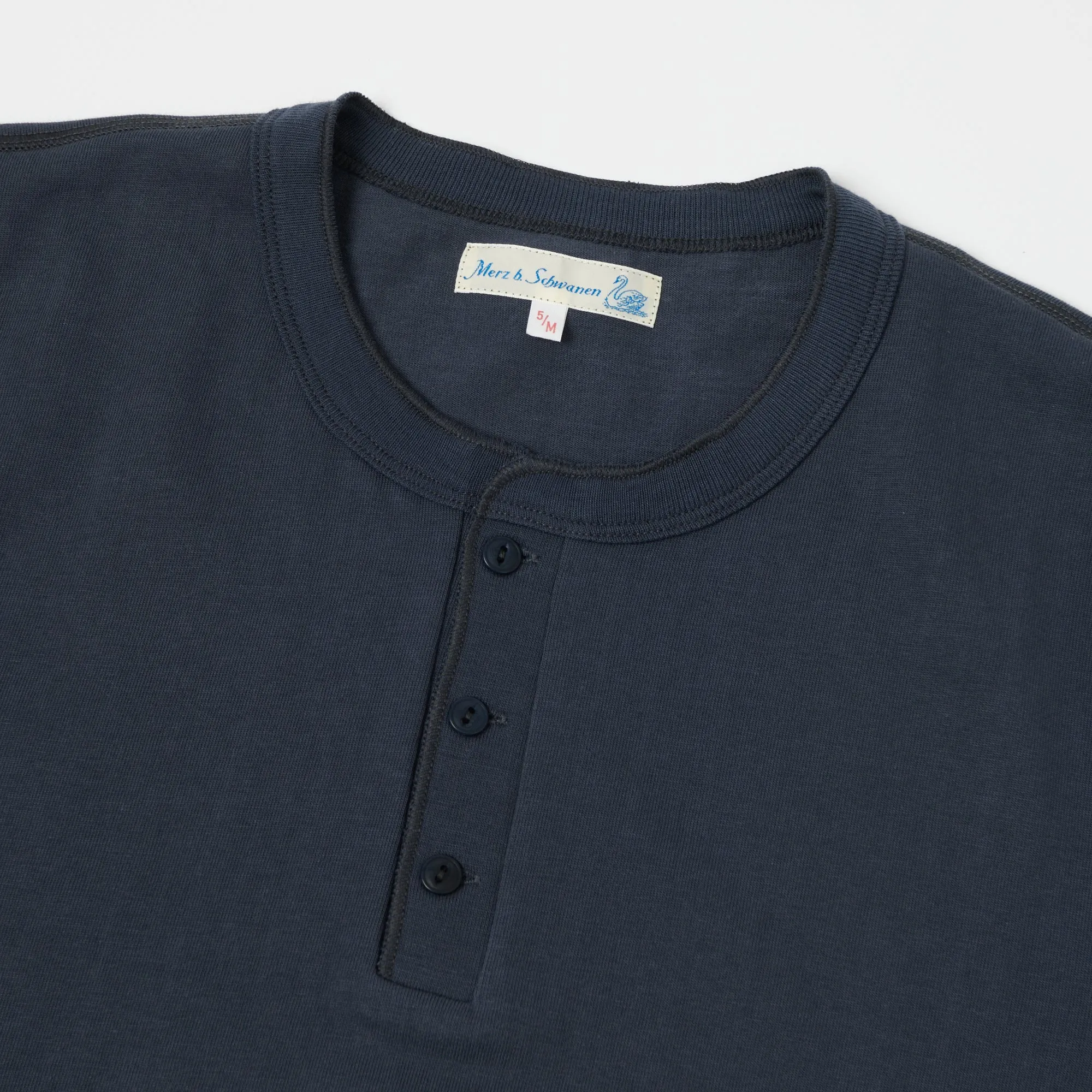 Merz b. Schwanen 204SL Henley - Navy