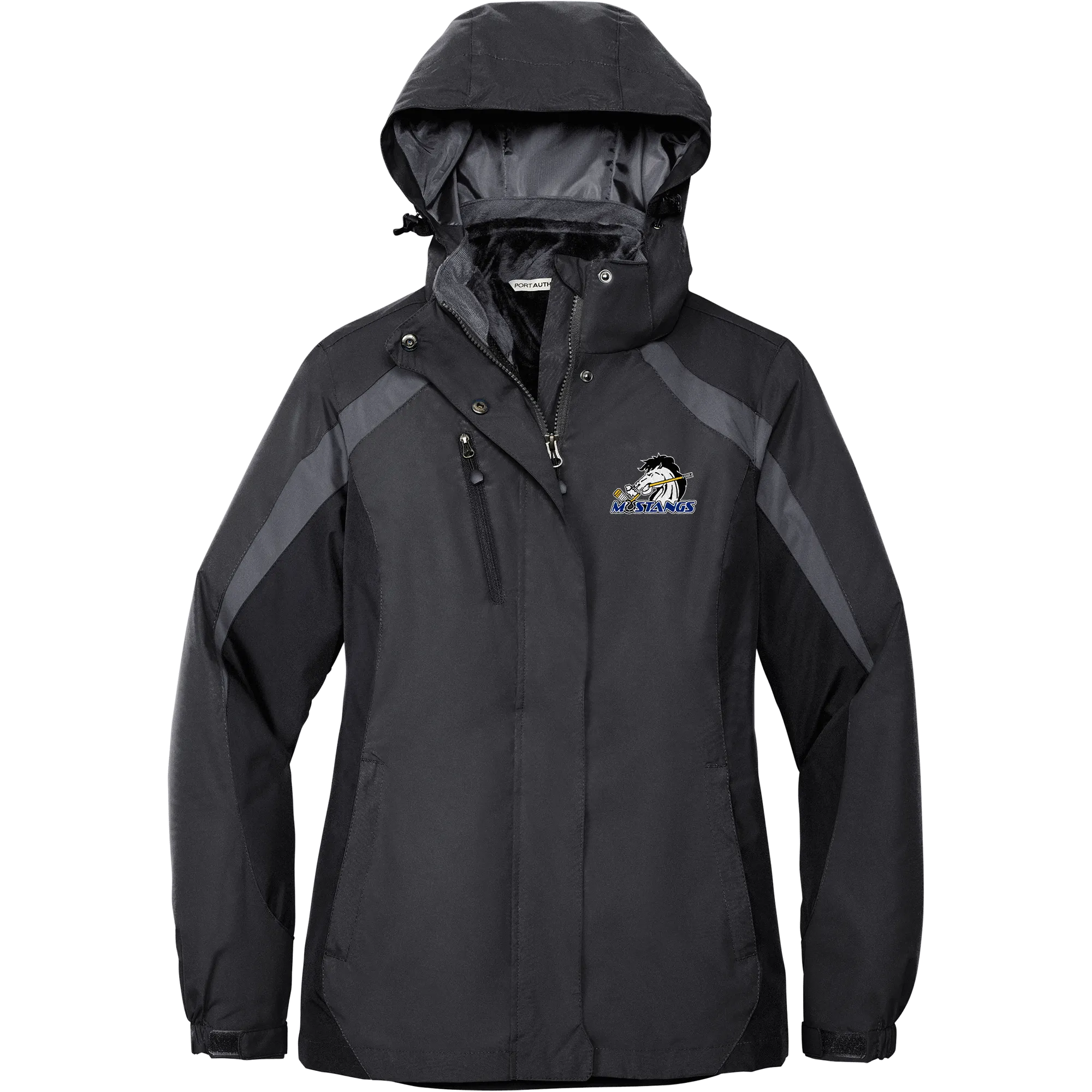 Mid-State Mustangs Ladies Colorblock 3-in-1 Jacket