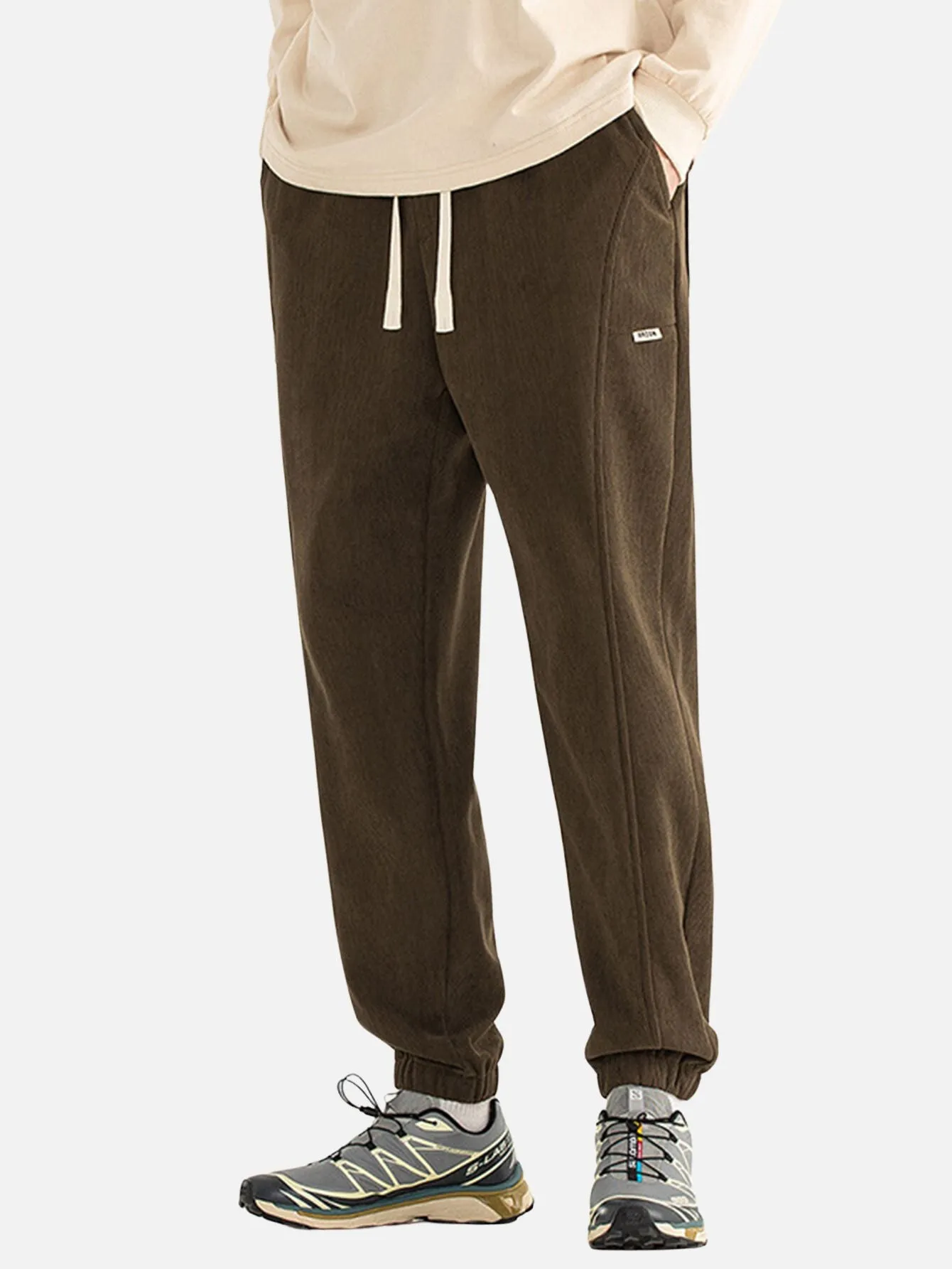 New Casual Solid Color Corduroy Trousers