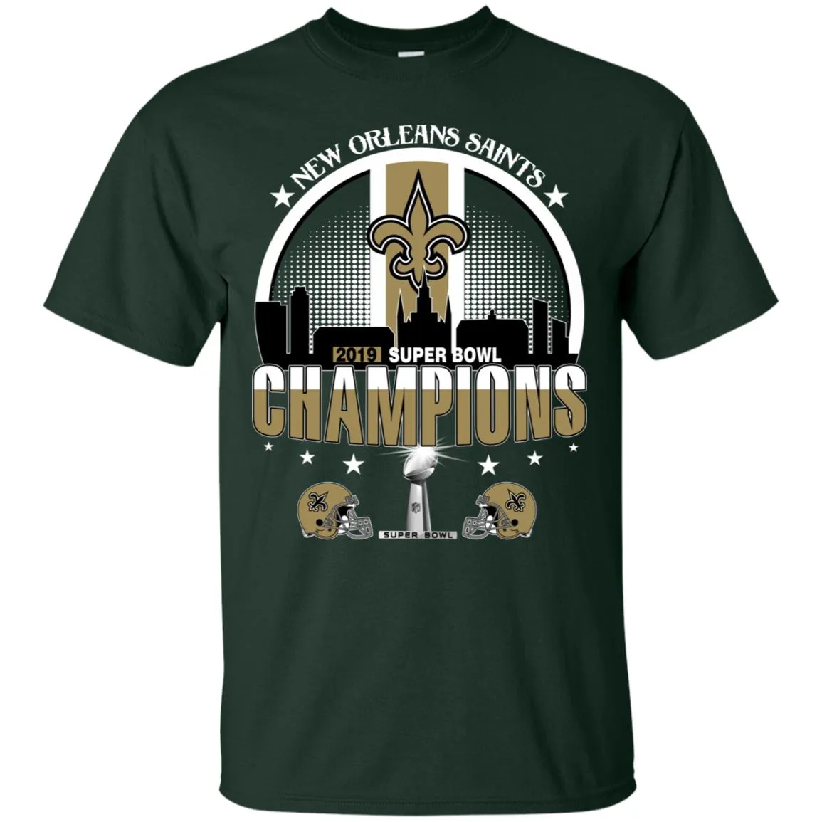 Nfl – New Orleans Saints 2019 Super Bowl Champions Football Men Cotton T-Shirt