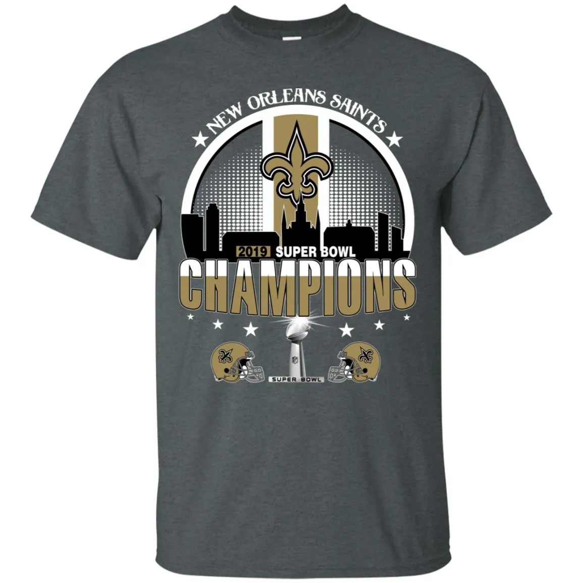 Nfl – New Orleans Saints 2019 Super Bowl Champions Football Men Cotton T-Shirt