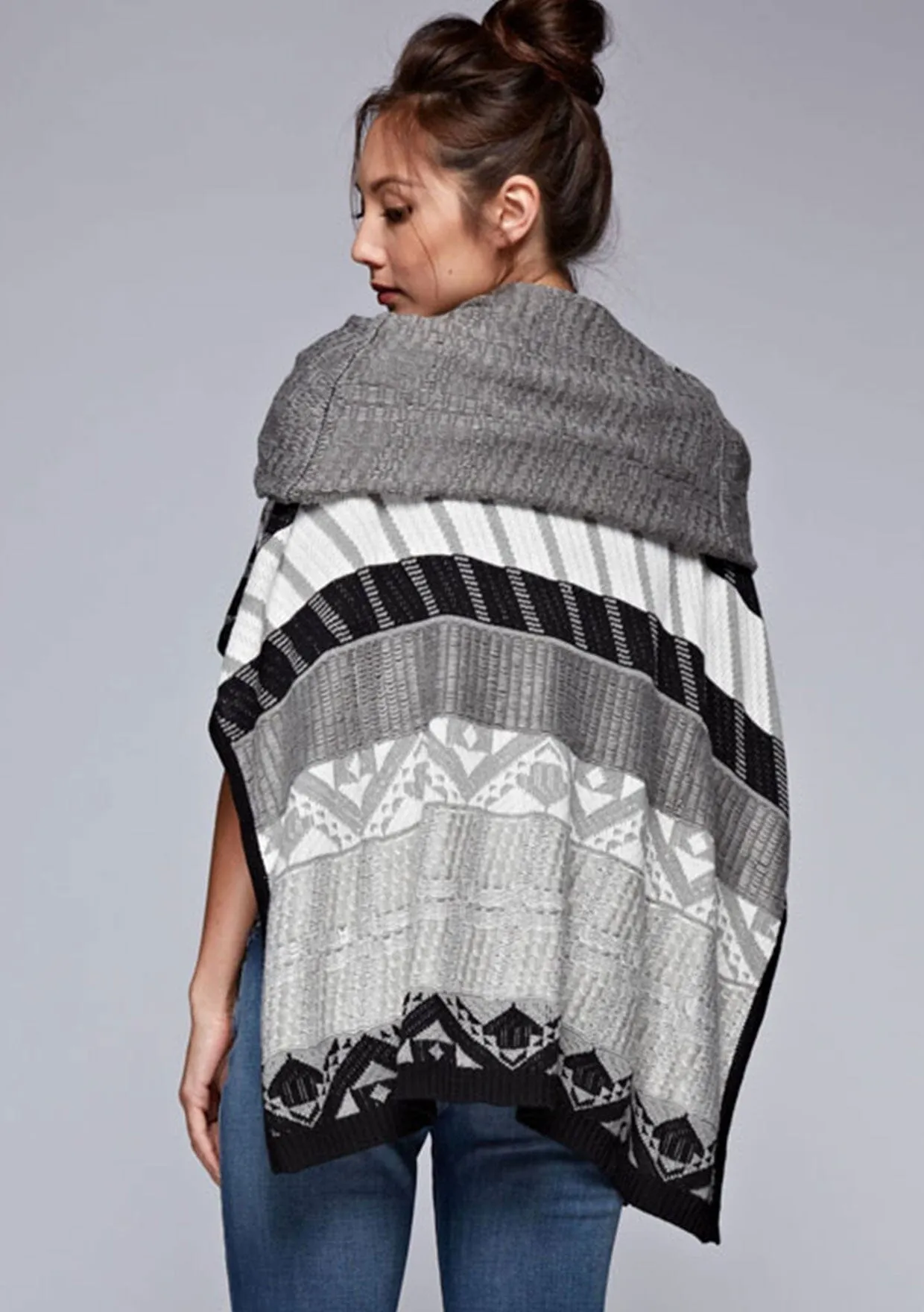 Night In Poncho Sweater