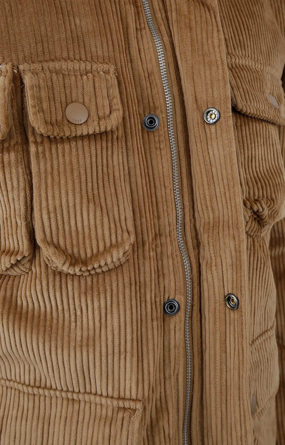 OBEY Corduroy Jacket - Catechu Color