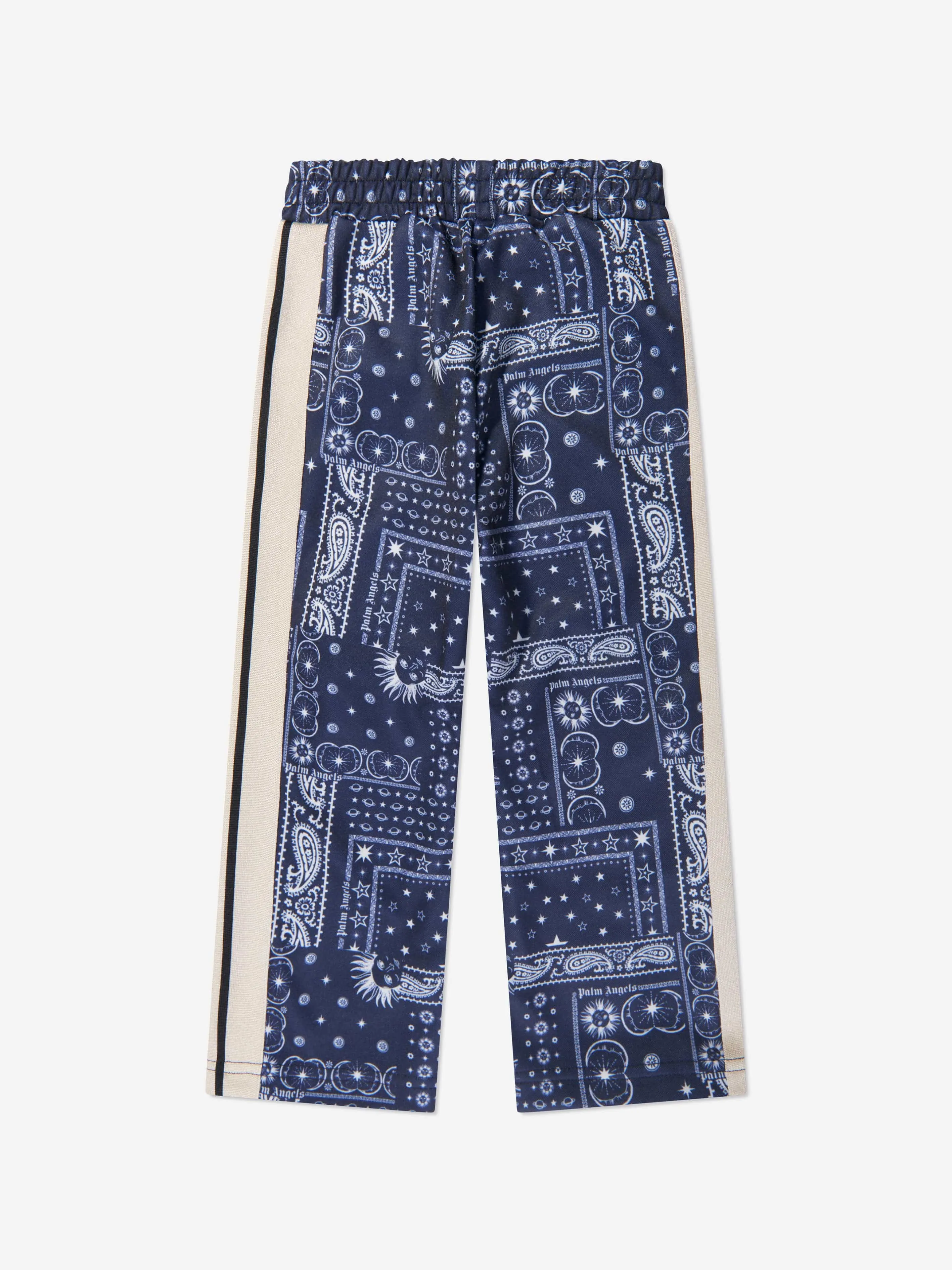 Palm Angels Boys Astrology Print Track Pants in Navy