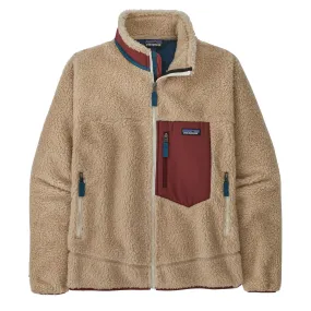 Patagonia Classic Retro-X Fleece Jacket Dark Natural w/Sequoia Red