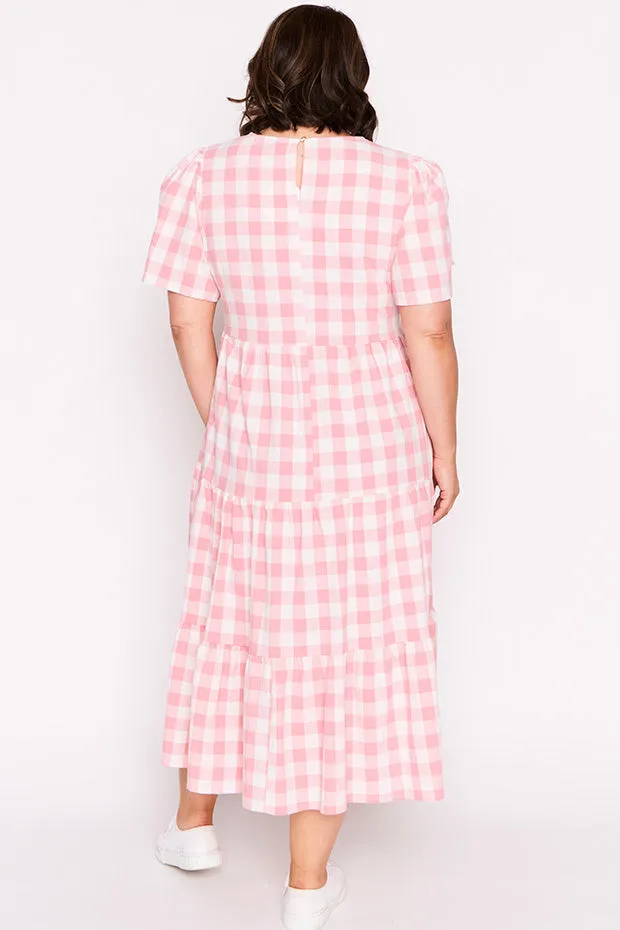 Percy Pink Gingham Dress