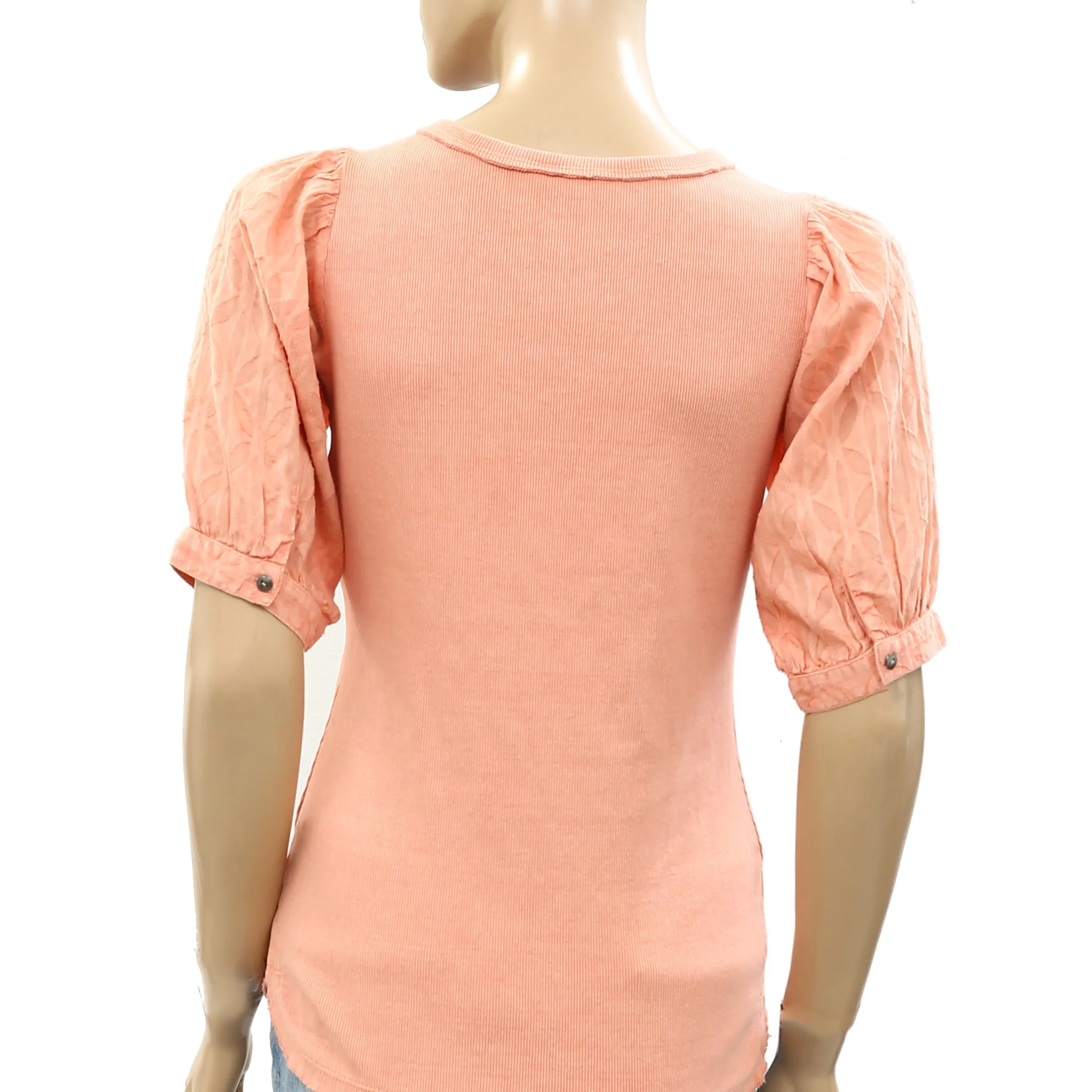 Pilcro Anthropologie Bella Henley Shirt Blouse Top