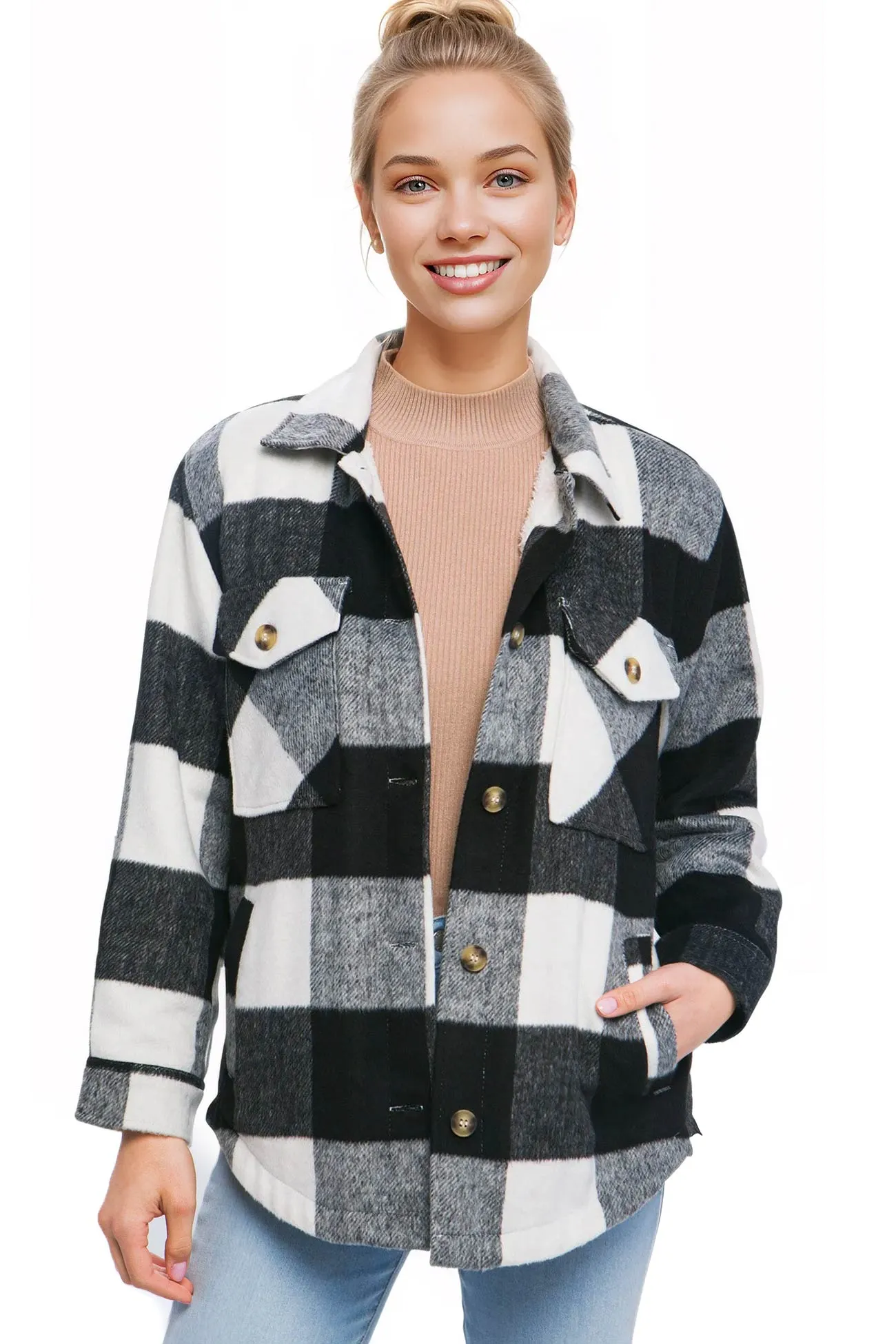 Plaid Sherpa Shacket