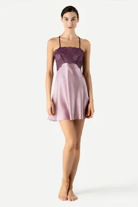 Raquel Feminine Lounge Swing Silk Chemise