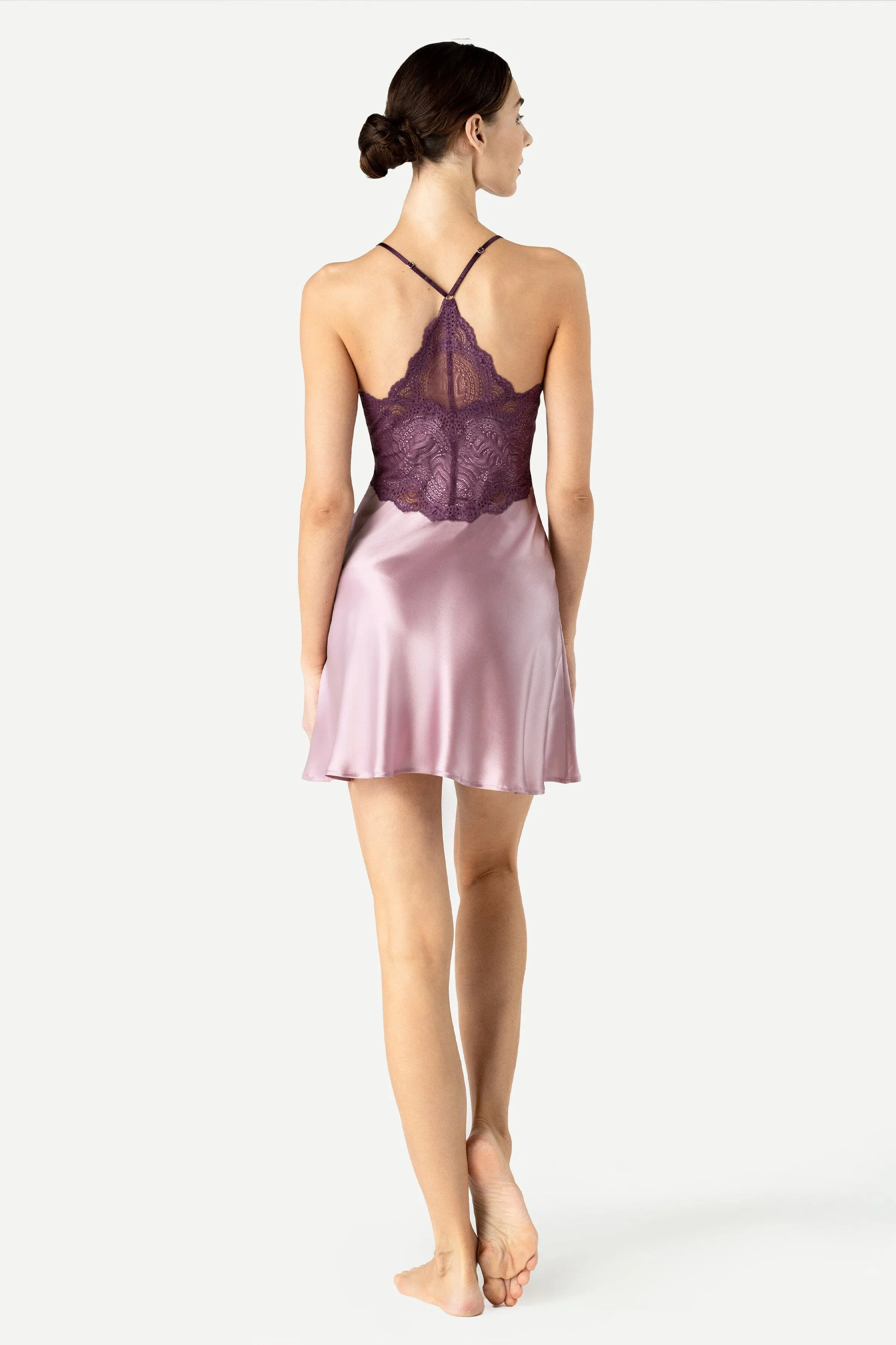 Raquel Feminine Lounge Swing Silk Chemise