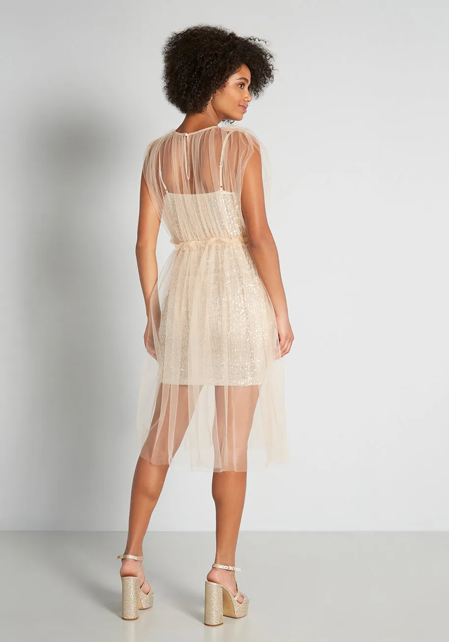 Sheer to Sparkle Mini Dress