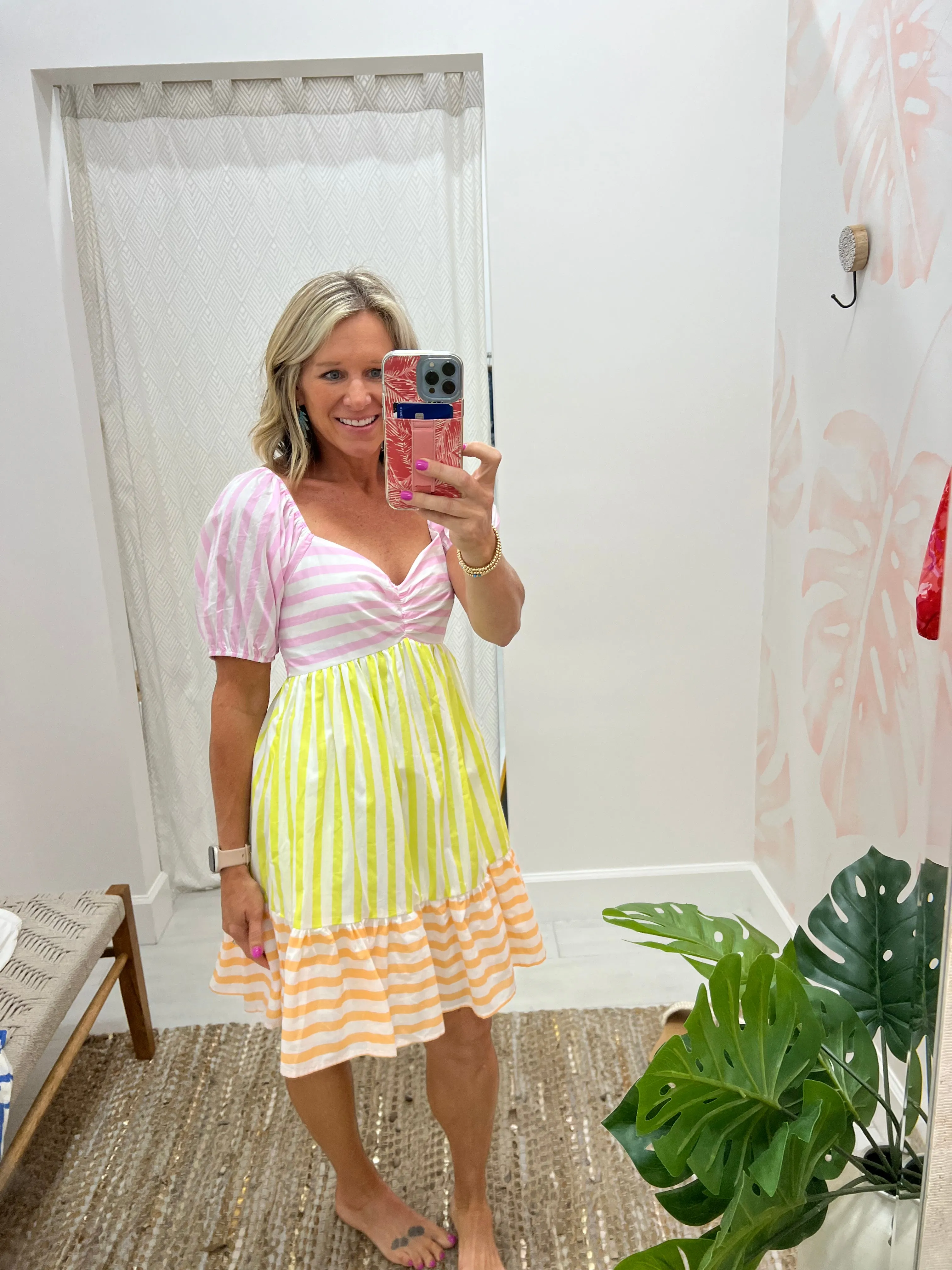 Sherbet Mix Babydoll Dress