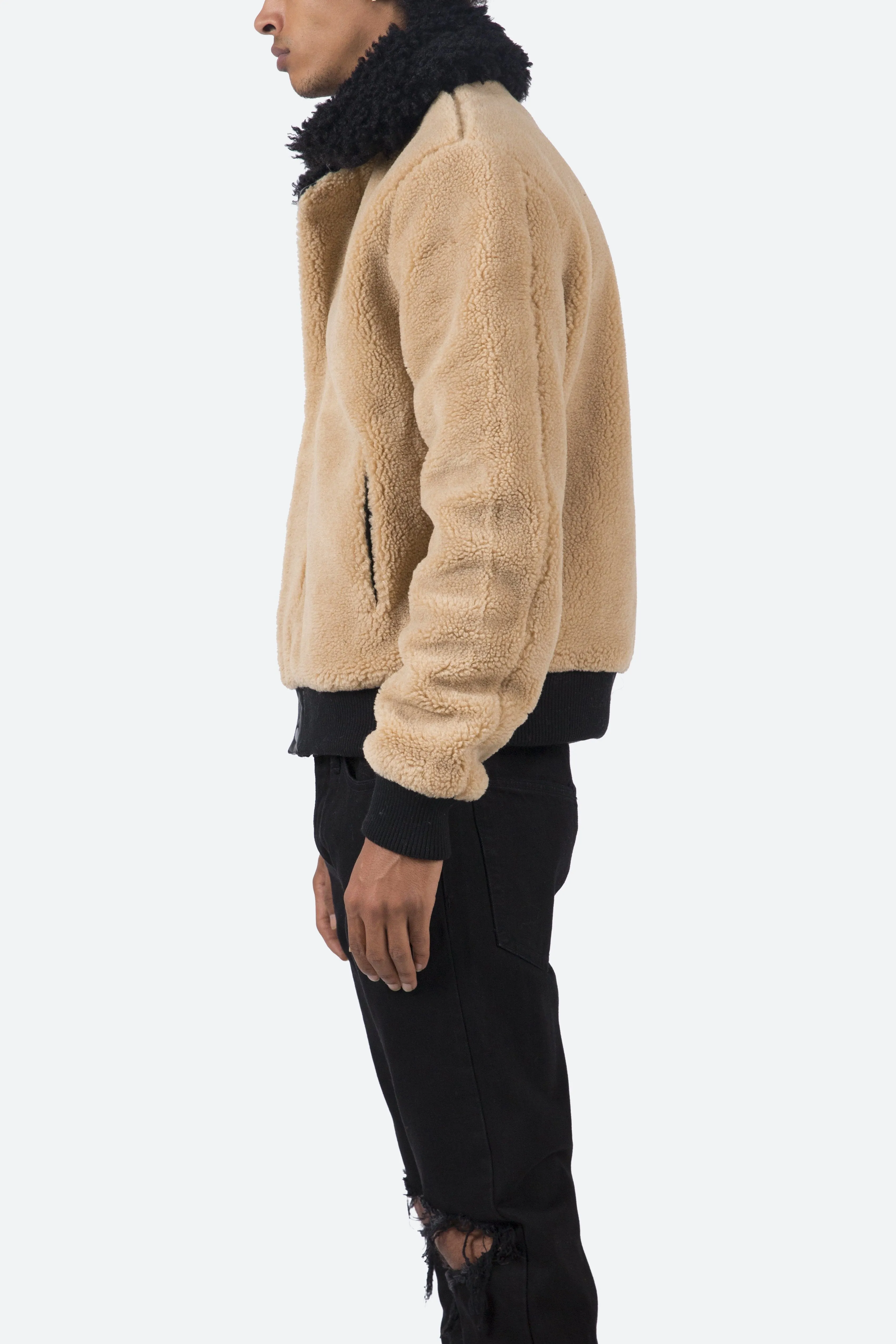 Sherpa Bomber Jacket - Tan