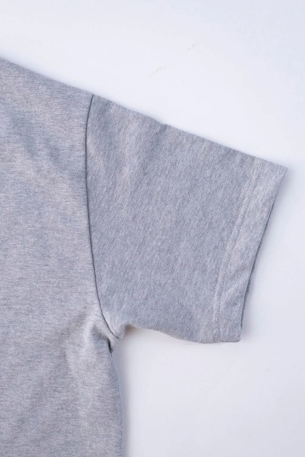 Short Sleeve Henley - Heather Grey