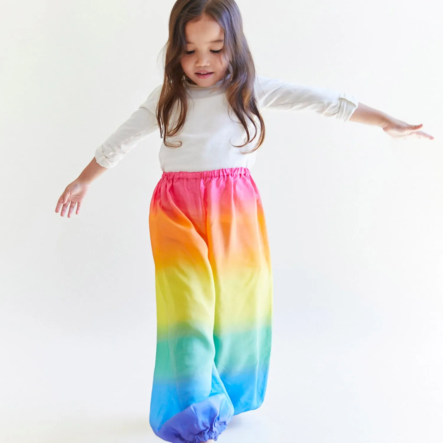 Silk Genie Trousers - Rainbow