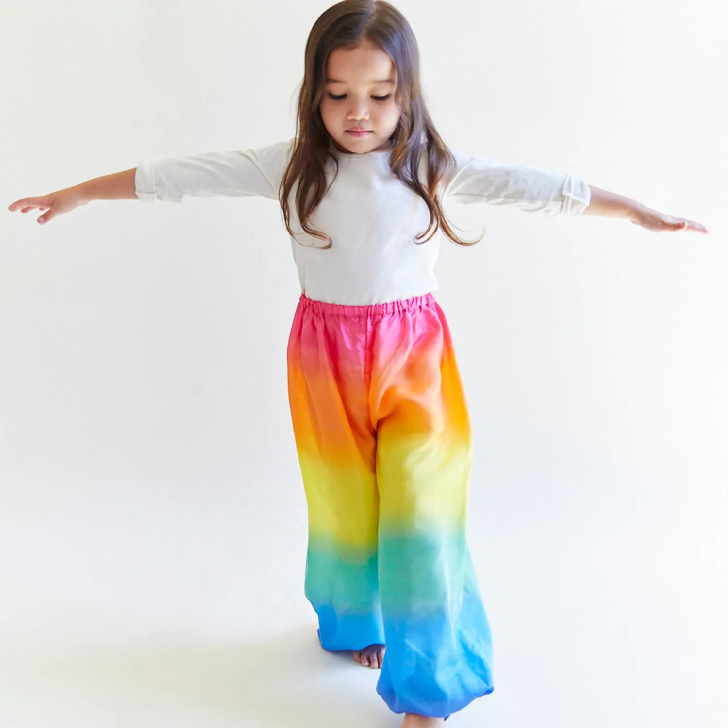 Silk Genie Trousers - Rainbow