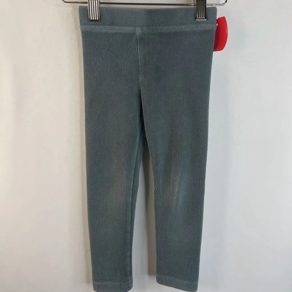 Size 3: Crewcuts Green Stretch Corduroy Leggings