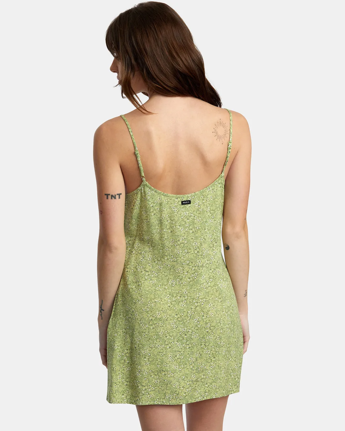 Slip Up Mini Dress - Fern