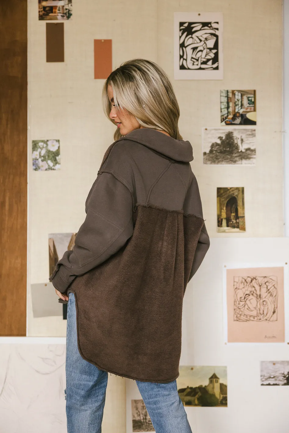 Sophie Cozy Jacket in Brown