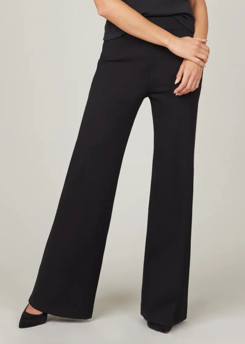 SPANX Smooth Perfect Fit Ponte Wide Leg Pant Petite