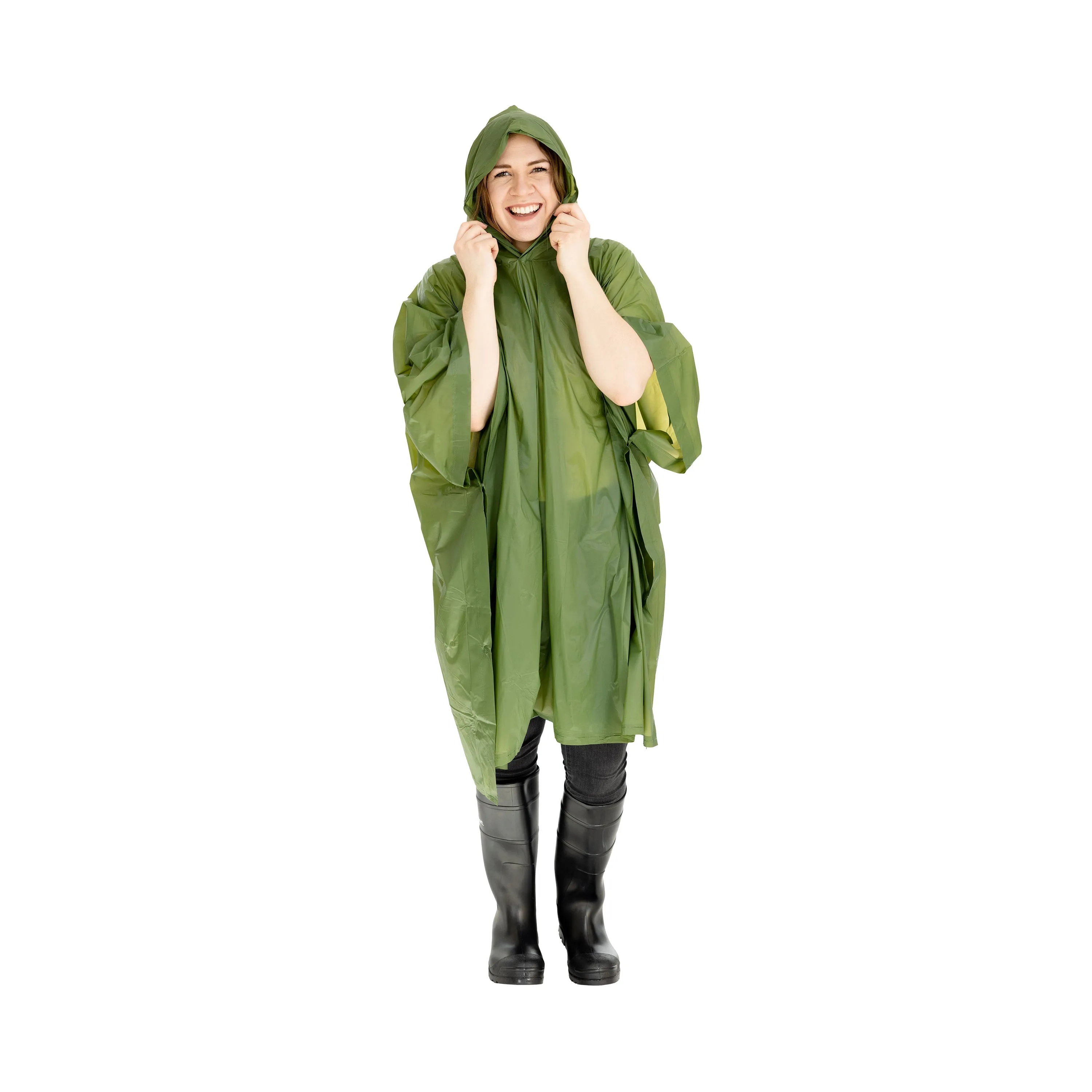 Stansport Vinyl Poncho - 52 In X 80 In - O.D.