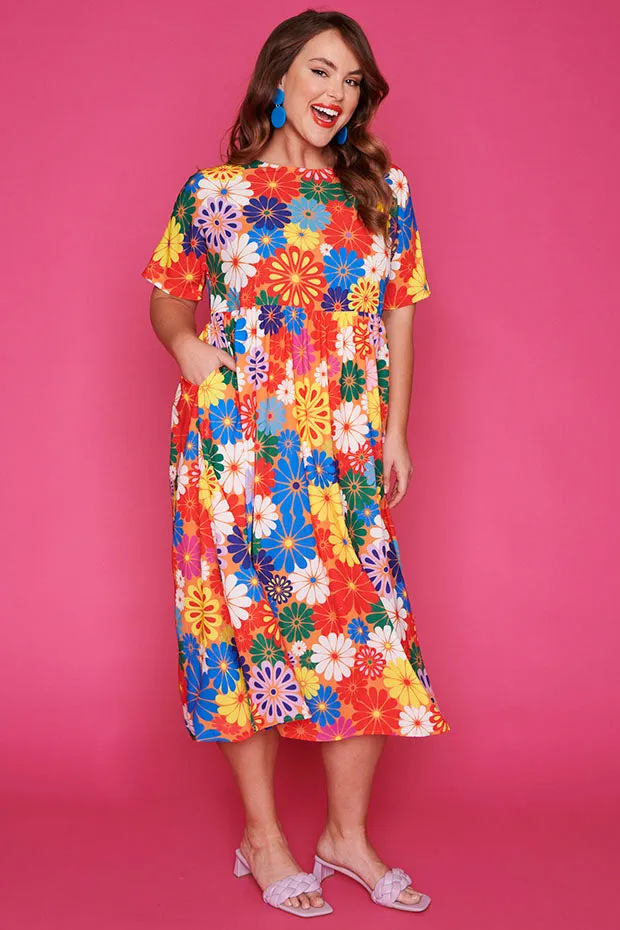 Superstar Hippy Floral Dress*